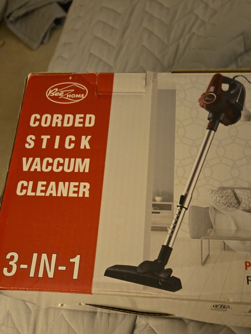 Red Corded Stick Vacuum Cleaner - 3-in-1